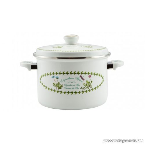 Perfect Home 11327 Zománc fazék fedővel, kerámia füllel, 7 literes, 26 cm