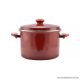 Perfect Home 11855 Zománc fazék fedővel, piros, 7 literes, 26 cm