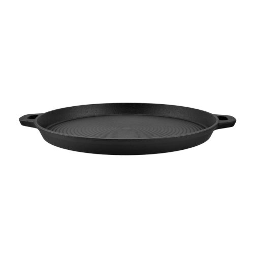 Perfect Home 12003 Öntöttvas grill serpenyő (kerek grill lap), 33 cm