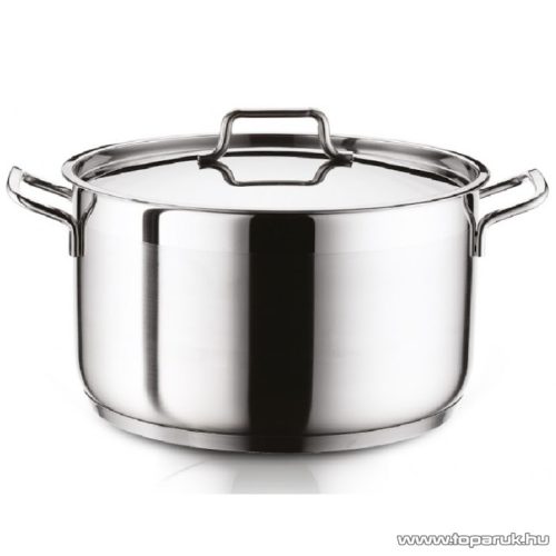 Perfect Home ANETT 12818 INOX Rozsdamentes fazék fém fedővel, 4,3 literes, 22 cm