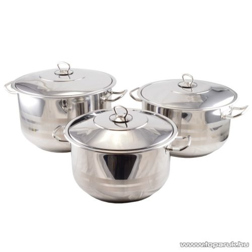 Perfect Home Arian 13336 Rozsdamentes inox edényszett fedővel, 6 részes