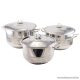 Perfect Home Arian 13336 Rozsdamentes inox edényszett fedővel, 6 részes
