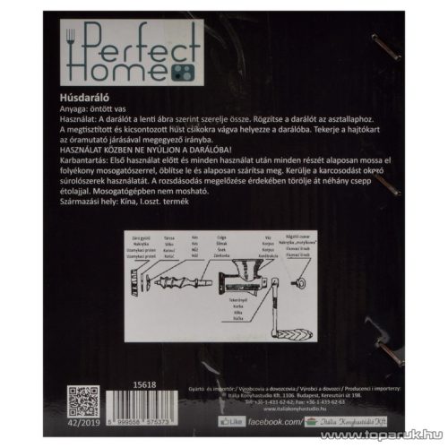 Perfect Home 15618 Öntöttvas húsdaráló 32-es (9,5 kg)