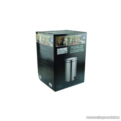 Perfect Home 28145 Rozsdamentes, pedálos szemetes, 12 literes