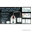 Perfect Home 28223 Duplafalú Pálinkafőző készlet, 18 literes