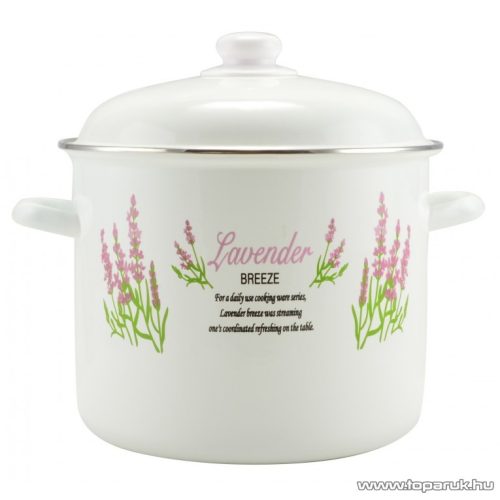 Perfect Home 28249 Zománc fazék fedővel, 6 literes, 24 cm