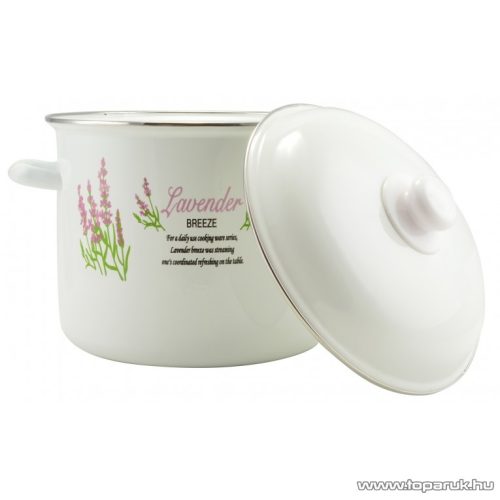 Perfect Home 28249 Zománc fazék fedővel, 6 literes, 24 cm