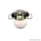 Perfect Home 92052 INOX fazék üvegfedővel, 6,3 literes