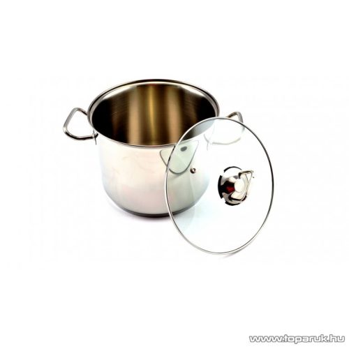 Perfect Home 92052 INOX fazék üvegfedővel, 6,3 literes