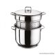 Perfect Home Arian 92099 INOX Tésztafőző edény fedővel, 8 literes, 24 cm