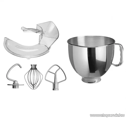KitchenAid Classic 5KSM95PSEMC Konyhai robotgép, 4.3 literes dagasztógép 10 sebességfokozattal, acélszürke színben