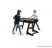 L.A. Sports Összecsukható, felhajtható fa játékasztal, csocsóasztal, 121 x 61 x 81 cm