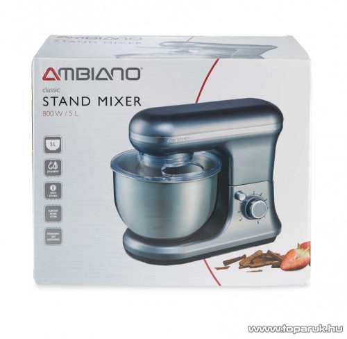 AMBIANO MD 18684 Classic Konyhai robotgép, dagasztó, 800 W, szürke színben