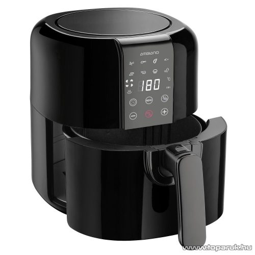 Ambiano GT-AF-05 Digitális Air Fryer, forrólevegős olajsütő, olajmentes meleglevegős fritőz, 2,6 liter, 1400 W
