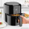 Ambiano GT-AF-05 Digitális Air Fryer, forrólevegős olajsütő, olajmentes meleglevegős fritőz, 2,6 liter, 1400 W