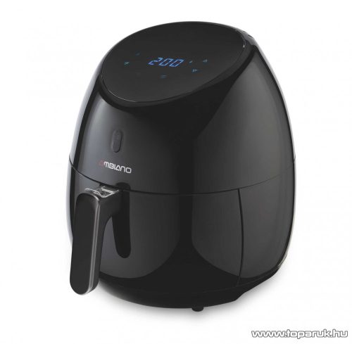 Ambiano XXL Digitális Air Fryer, forrólevegős olajsütő, olajmentes meleglevegős fritőz, 5 liter, 2000 W