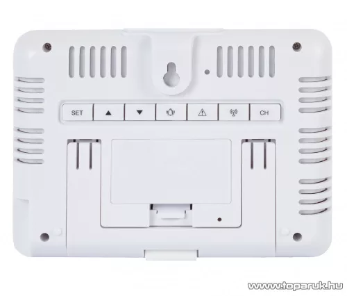 Auriol 4-LD6413-1 Design vezeték nélküli időjárás állomás színes kijelzővel (DCF rádióvezérelt), 100 m kültéri érzékelővel, fehér