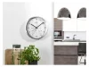 LIVARNO home 4-LD7085-1 WH DCF Rádióvezérelt analóg, mechanikus falióra, páratartalom mérővel és hőmérővel, fehér - inox