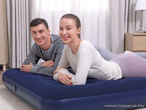 Bestway 471254 Kétszemélyes dupla légágy matrac kepingezéshez, sötétkék, 191 x 137 x 22 cm