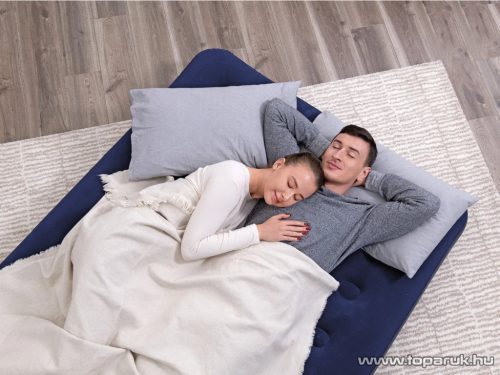 Bestway 471254 Kétszemélyes dupla légágy matrac kepingezéshez, sötétkék, 191 x 137 x 22 cm