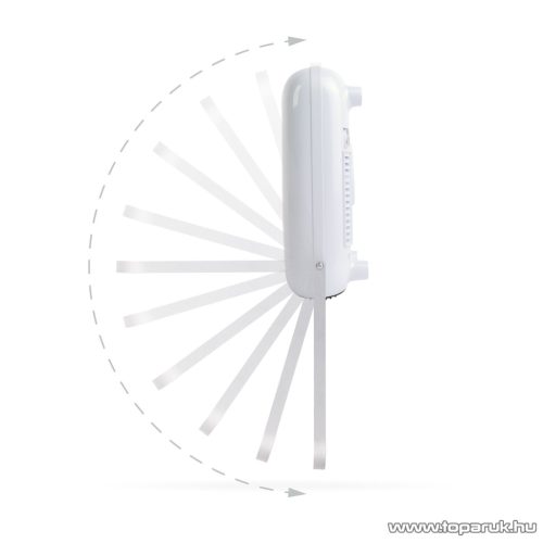 Bewello BW2104 Elektromos fali hősugárzó törölközőtartóval és távirányítóval, 800 / 2000 W, fehér 