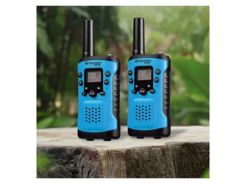 BRESSER Junior 16264 BLUE Profi Adó vevő készlet, gyermek walkie-talkie,  6 km-es hatótávolságú (Kék)