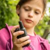 BRESSER Junior 16264 BLUE Profi Adó vevő készlet, gyermek walkie-talkie,  6 km-es hatótávolságú (Kék)