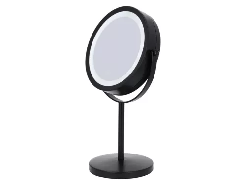 Cien Beauty 516721 LED-es asztali kozmetikai tükör fekete kivitelben