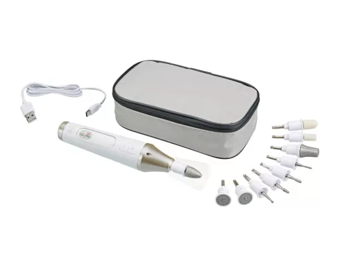Cien Beauty CMPSA 3.7 C1 akkumulátoros manikűr-pedikűr készlet 10 fejjel