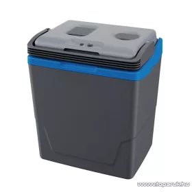   Crivit CEK 29 B5 CoolBox ECO Hálózati / autós elektromos hűtőtáska fűtés funkcióval, 29 literes, szürke / sötétkék