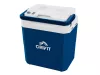 Crivit CKB 20-Li A1 SOLO Autós / hálózati / akkus hűtő fűtő elektromos hűtőtáska, 24 literes / 12V DC / 20V DC / 230V AC (ParkSide akku és töltő nélkül)