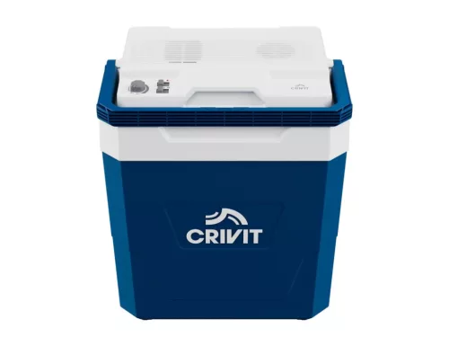 Crivit CKB 20-Li A1 SOLO Autós / hálózati / akkus hűtő fűtő elektromos hűtőtáska, 24 literes / 12V DC / 20V DC / 230V AC (ParkSide akku és töltő nélkül)