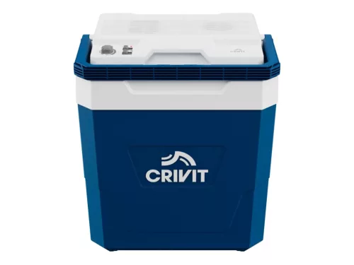 Crivit CKB 20-Li A1 SOLO Autós / hálózati / akkus hűtő fűtő elektromos hűtőtáska, 24 literes / 12V DC / 20V DC / 230V AC (ParkSide akku és töltő nélkül)