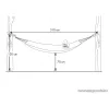 Crivit HG06076D BASIC függőágy + tárolózsák, 200 x 100 cm, színes (150 kg teherbírás)