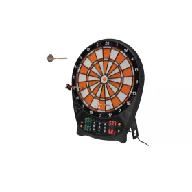 Crivit ORANGE White elektromos darts tábla készlet 12 puha hegyű darttal