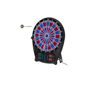 Crivit elektromos darts tábla készlet piros-kék színben, puha hegyű dartokkal