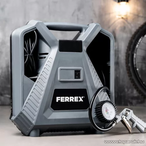 FERREX 820853 Sűrített levegős szivattyú dugattyús kompresszorral (táska kompresszor), 1,1 KW