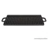 Grill Meister 509387 Öntöttvas grill lap, 2 oldalas, forgatható, 51 x 24 cm