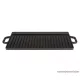 Grill Meister 509387 Öntöttvas grill lap, 2 oldalas, forgatható, 51 x 24 cm