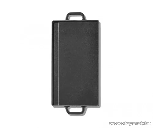 Grill Meister 509387 Öntöttvas grill lap, 2 oldalas, forgatható, 51 x 24 cm