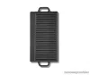 Grill Meister 509387 Öntöttvas grill lap, 2 oldalas, forgatható, 51 x 24 cm
