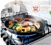 Grill Meister 446309 Öntöttvas grillserpenyő, 2,8 literes (40,5 x 3 cm)