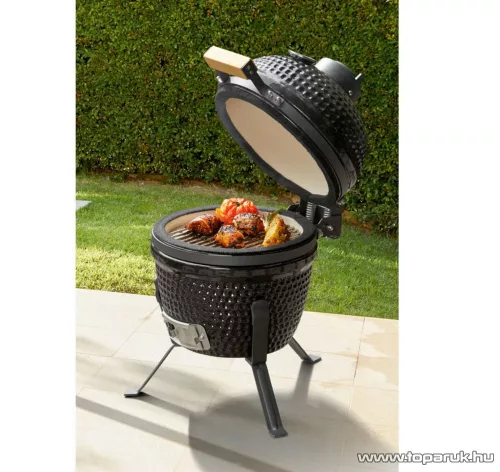 Grill Meister KANSAS Mini Kamado kerámiabetétes faszenes kerti grillsütő