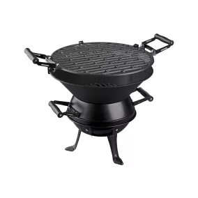 Grill Meister HG08199 robusztus faszenes grillhordó 35 cm-es rácsszélességgel