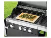 Grillmeister HG08760B Négyzet alakú kordierit pizzasütő kő (pizzakő), 30 x 38 x 1,2 cm