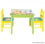   Livarno Home KT-9480 Otthoni gyermekasztal 2 székkel, szafari motívumokkal
