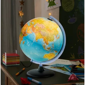   Livarno Home 2025 GLOBUS LED világító földgömb, magyar feliratos 30 cm