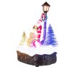 Livarno Home HG11724B Santa Claus karácsonyi falu világítással és zenével, 3 LED-del,  9,6 x 5,8 x 13,1 cm