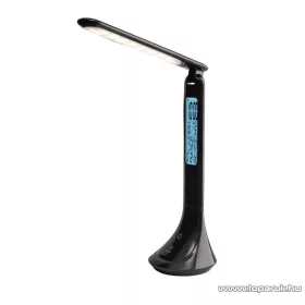   LIVARNO home 56752BK Elemes otthoni / irodai asztali LED lámpa LCD kijelzővel, órával, fekete