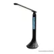LIVARNO home 56752BK Elemes otthoni / irodai asztali LED lámpa LCD kijelzővel, órával, fekete